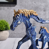 Resing Horse With Baby Showpiece