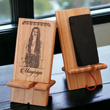 Wooden Mobile Stand With Charging Point