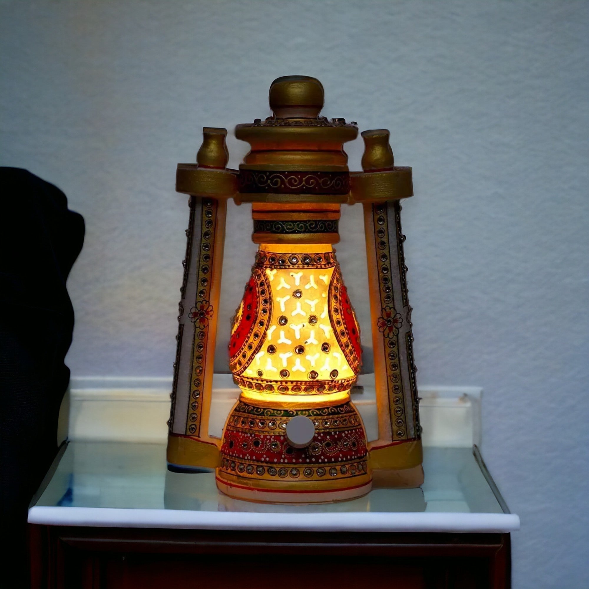 Antique Marble Lantern Lamp Decor