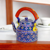 Hand Painted Floral Aluminum Tea Kettle