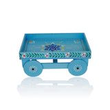 Wooden Handpained Tea Thela Serving Table Trolley