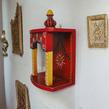 Wooden Hand Painted Pooja Temples For Home