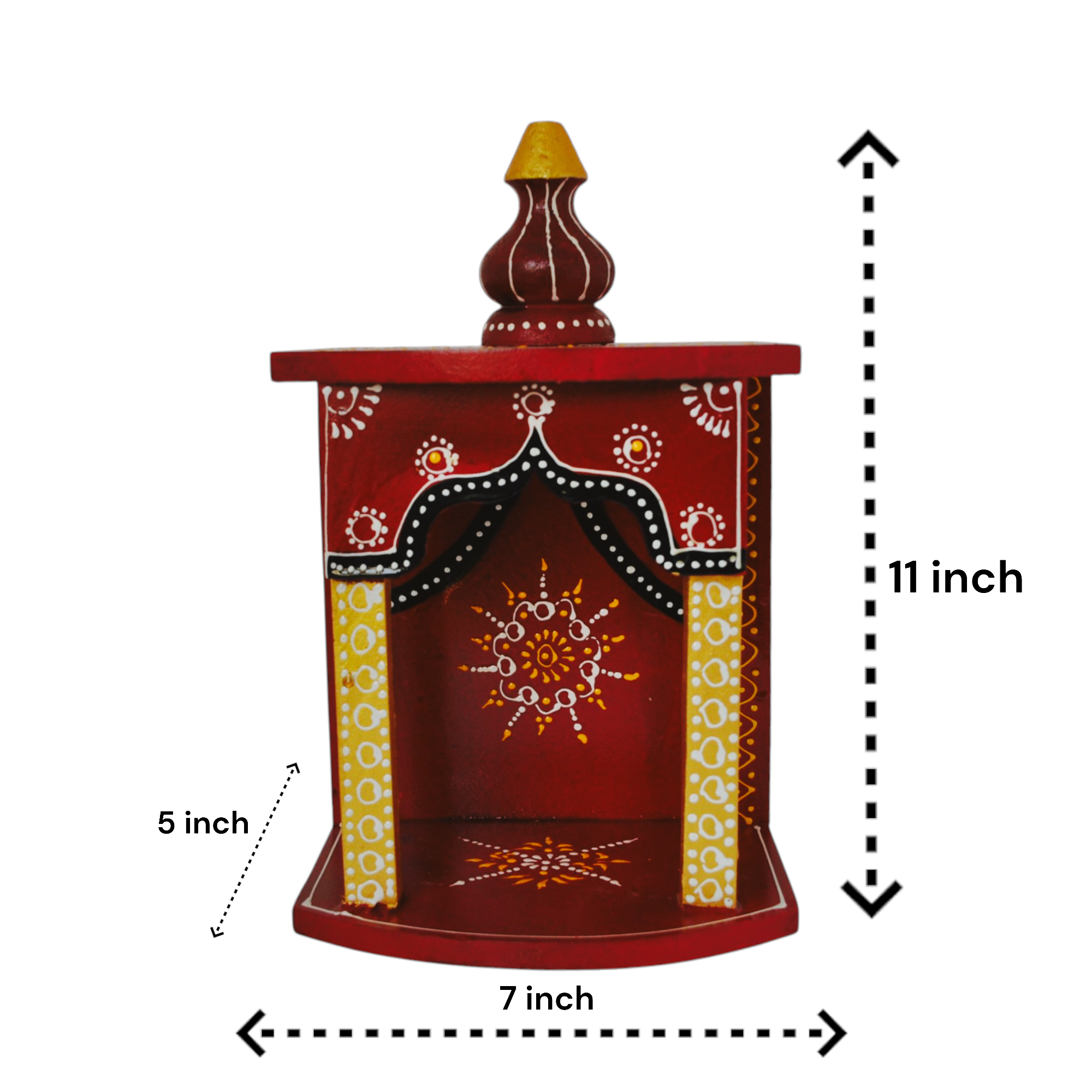 Wooden Hand Painted Pooja Temples For Home