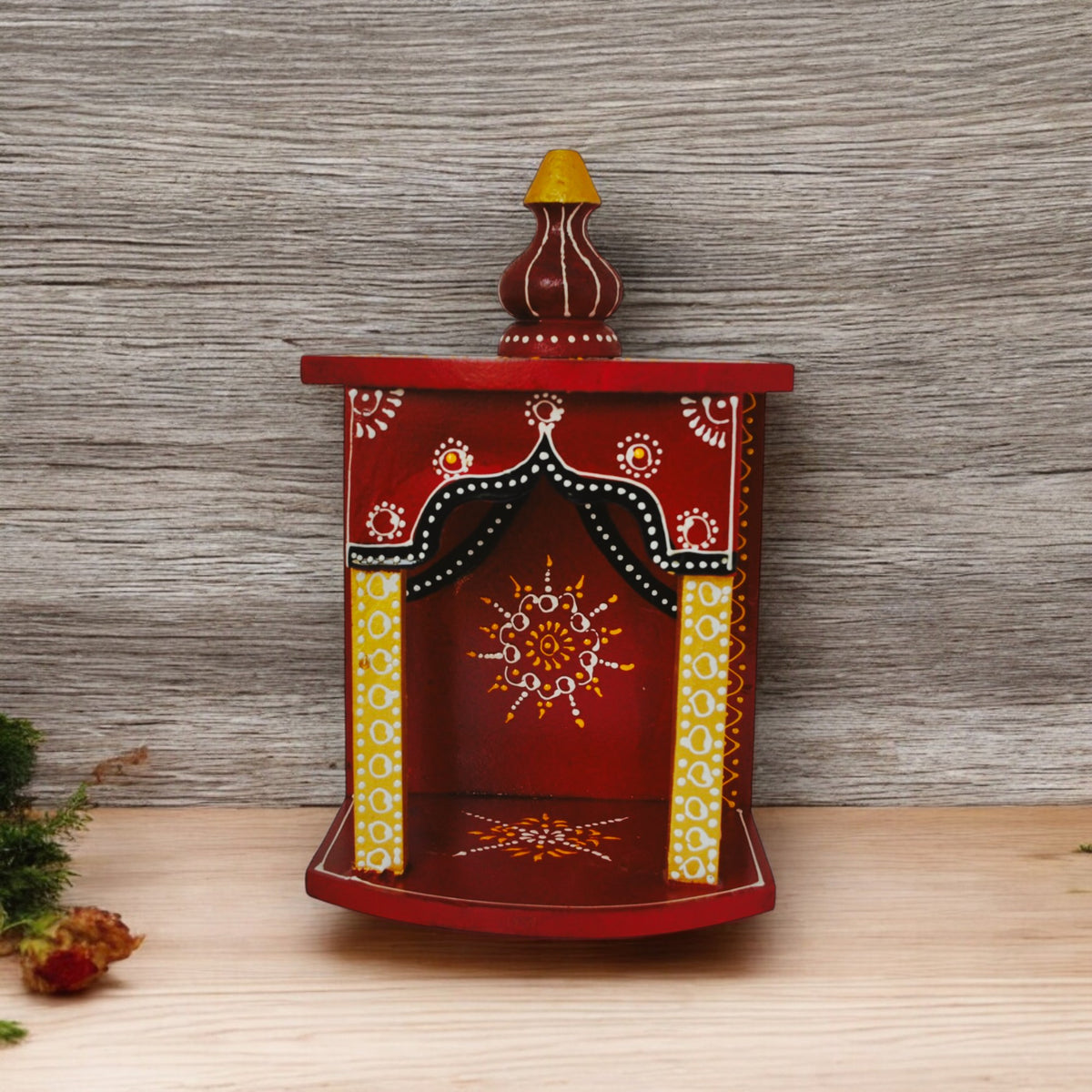 Wooden Hand Painted Pooja Temples For Home