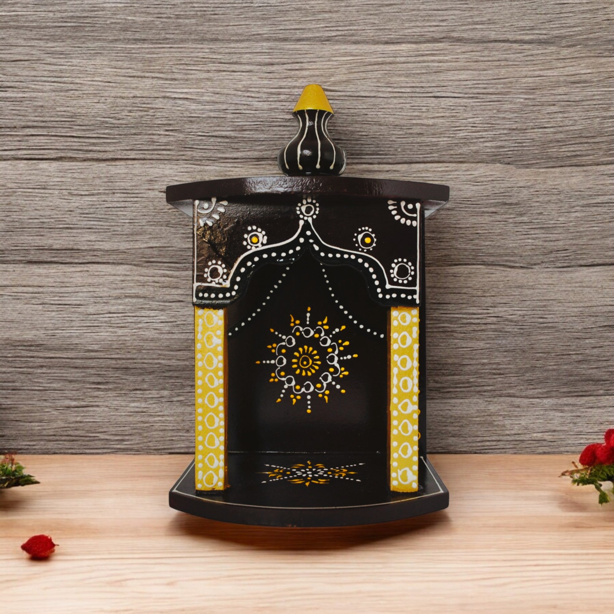 Wooden Hand Painted Pooja Temples For Home