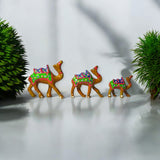 Wooden Camel For Decoration Set Of 3