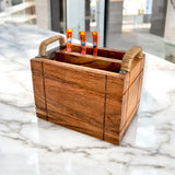 Wooden Cutlery Holder Stand For Home