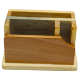 Wooden Desk Pen Holder Campartmen Set of 50