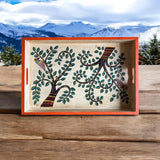 Wooden Hand Painted Serving Tray