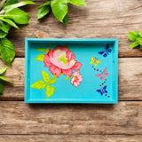 Wooden Hand Painted Serving Tray