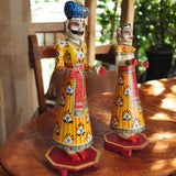 Wooden Hand Painted Rajasthani Gangaur Doll Set