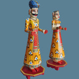 Wooden Hand Painted Rajasthani Gangaur Doll Set