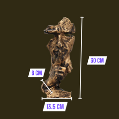 Polyresin Face Thinking Man Showpiece