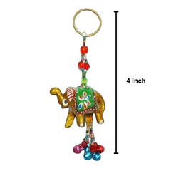 Tortoise And Elephant Key Chain Ring For Car Bike