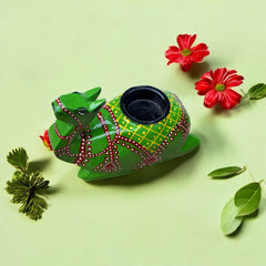 Wooden Camel Tea Light Candle Holder