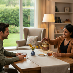 Decorative Aluminum Painted Tea Kettle