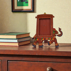 Wooden Elephant Shaped Photo Frame 6x4 inch