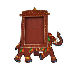 Wooden Elephant Shaped Photo Frame 6x4 inch