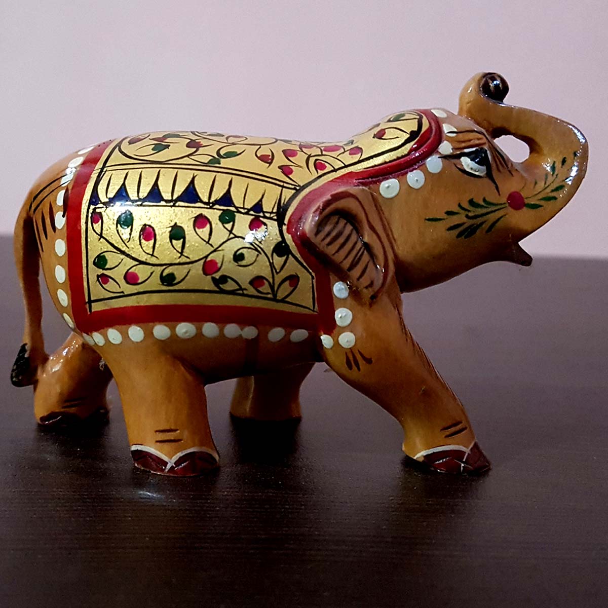 Wooden Elephant 2 inch pair