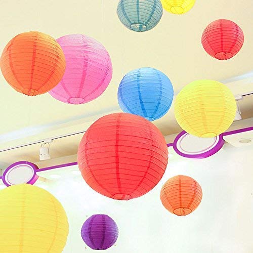 Beautiful Color Round Paper Lamps