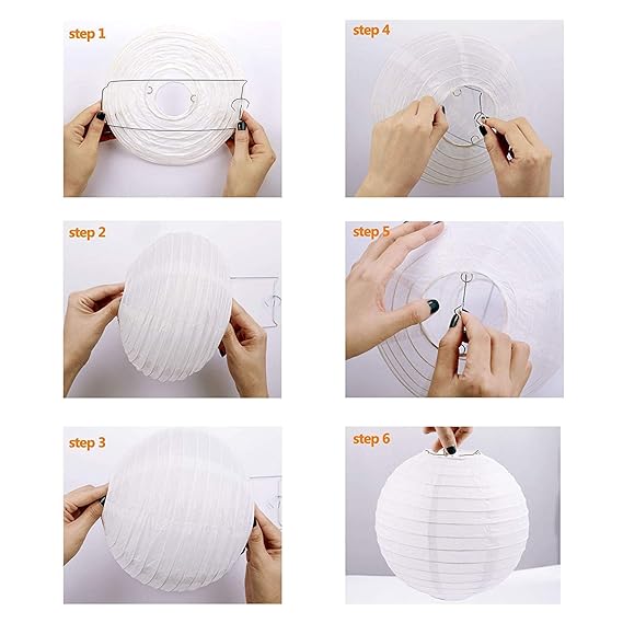 Beautiful Color Round Paper Lamps