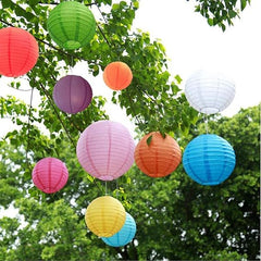 Beautiful Color Round Paper Lamps